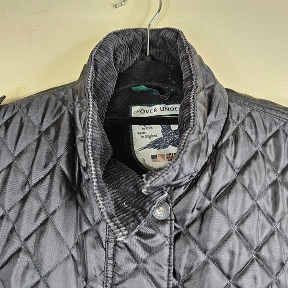 Over Under black quilted fleeced lined jacket size xl 16 - Picture 4 of 9